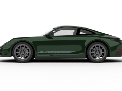 Porsche 911 Carrera T 2025 3D Модель