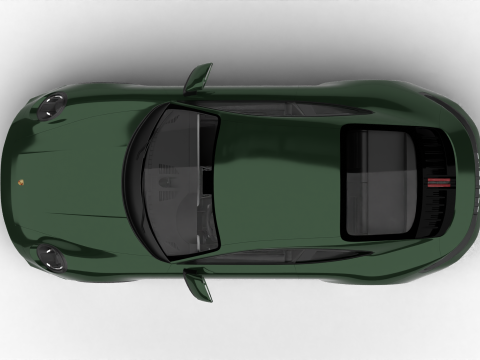 Porsche 911 Carrera T 2025 3D Модель