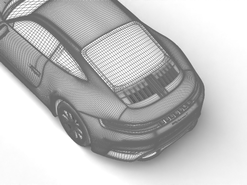 Porsche 911 Carrera T 2025 3D Модель