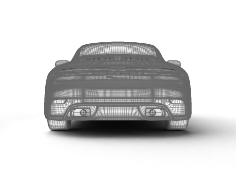 Porsche 911 Carrera T 2025 3D Модель