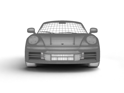 Porsche 911 Carrera T 2025 3D Модель