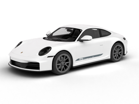 Porsche 911 Carrera T 2025 3D Model