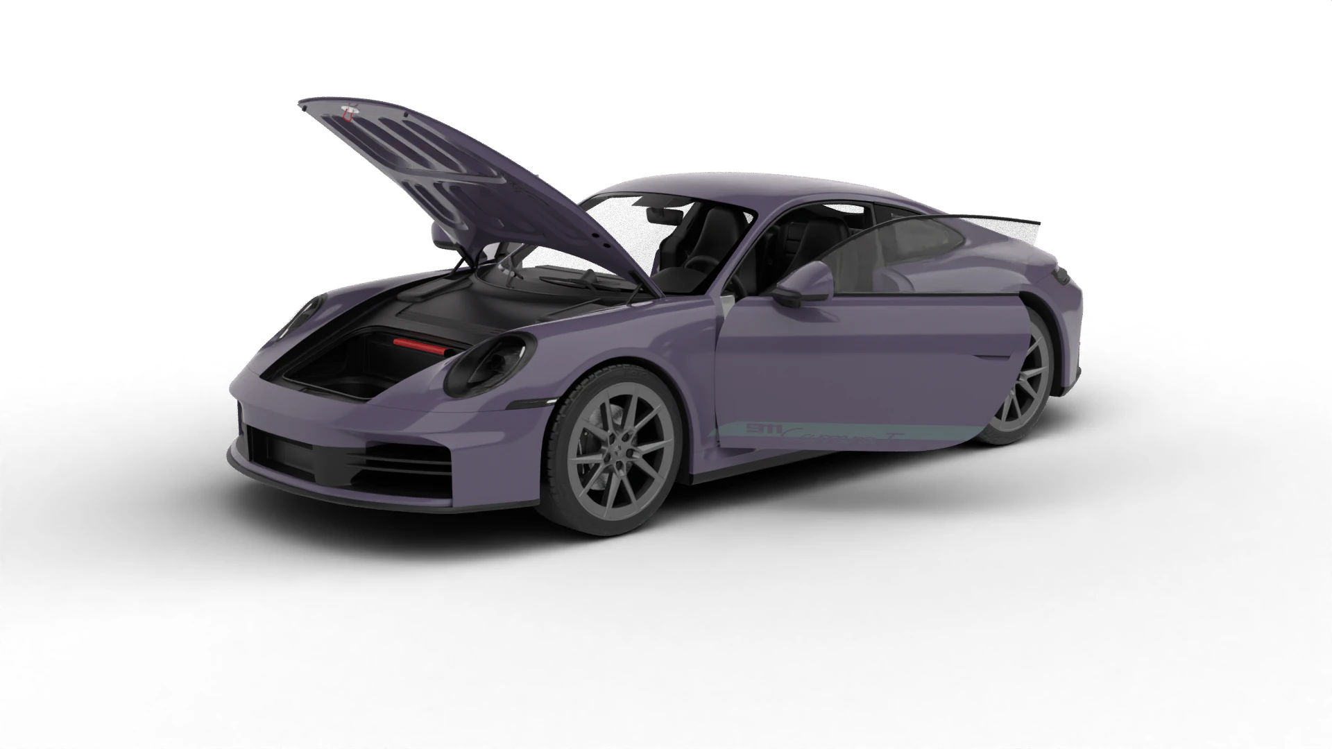 Porsche 911 Carrera T 2025 HQ 3D Model .c4d .max .obj .3ds .fbx .stl .blend 