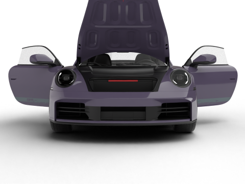 Porsche 911 Carrera T 2025 HQ Modèle 3D