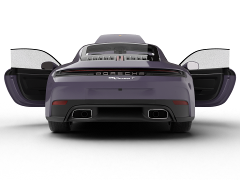 Porsche 911 Carrera T 2025 HQ Modèle 3D