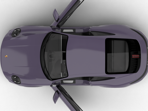 Porsche 911 Carrera T 2025 HQ Modèle 3D
