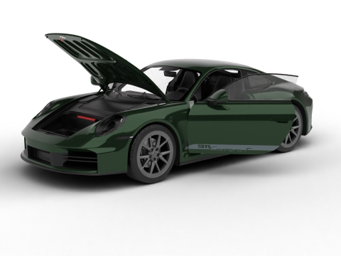 Porsche 911 Carrera T 2025 HQ 3D Model