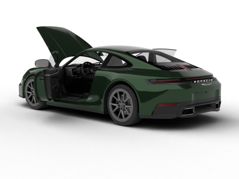Porsche 911 Carrera T 2025 HQ 3D-Modell