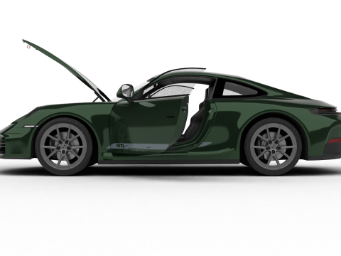 Porsche 911 Carrera T 2025 HQ 3D-Modell