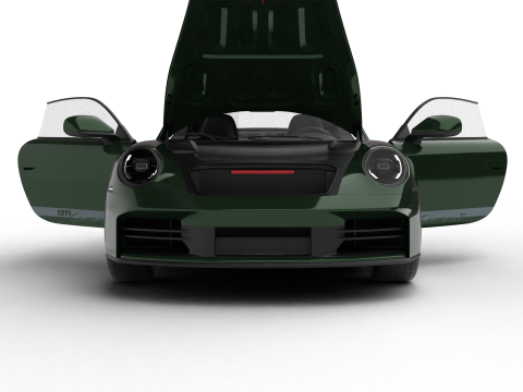 Porsche 911 Carrera T 2025 HQ 3D-Modell
