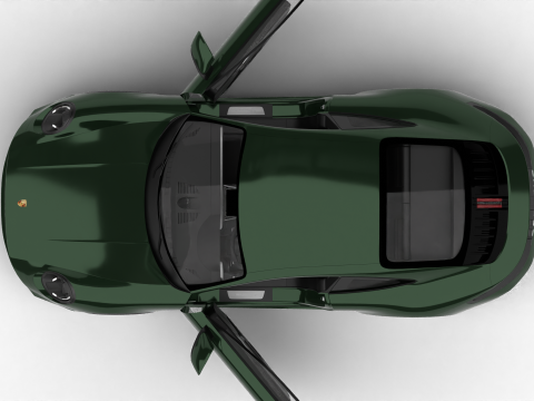 Porsche 911 Carrera T 2025 HQ 3D-Modell