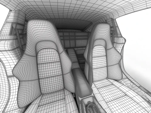 Porsche 911 Carrera T 2025 Genel Merkez 3D Model