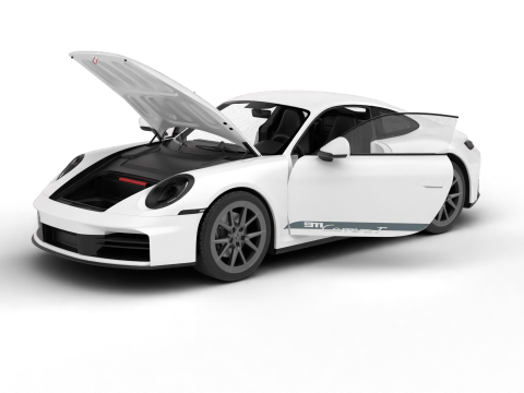 Porsche 911 Carrera T 2025 HQ 3D Model