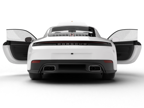 Porsche 911 Carrera T 2025 HQ 3D 模型
