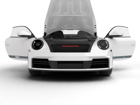 Porsche 911 Carrera T 2025 Genel Merkez 3D Model