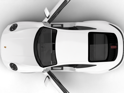 Porsche 911 Carrera T 2025 HQ 3D 模型