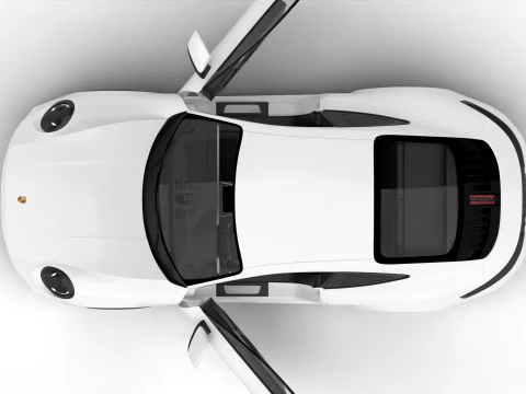 Porsche 911 Carrera T 2025 Genel Merkez 3D Model
