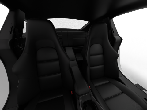 Porsche 911 Carrera T 2025 HQ 3D 模型