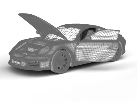 Porsche 911 Carrera T 2025 Genel Merkez 3D Model