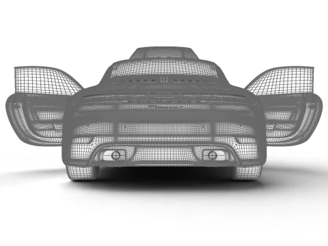 Porsche 911 Carrera T 2025 Genel Merkez 3D Model