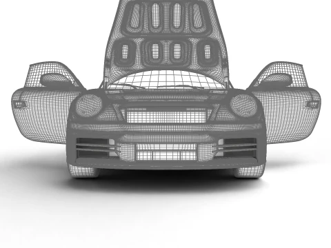 Porsche 911 Carrera T 2025 Genel Merkez 3D Model