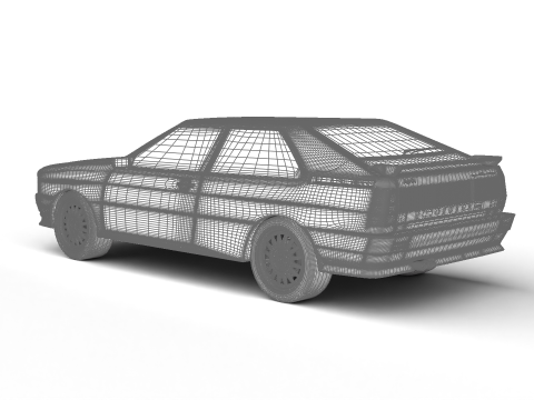 Audi Quattro UR 20v 1980 3D-Modell