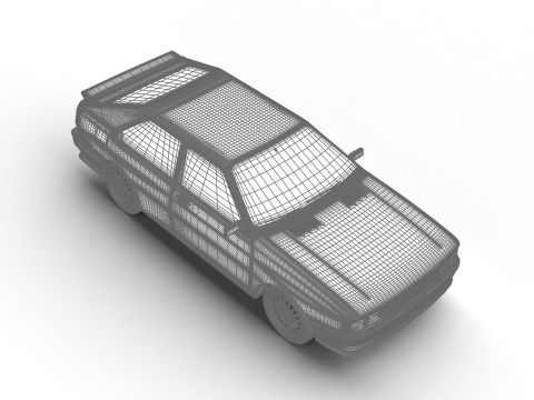 Audi Quattro UR 20v 1980 3D-Modell