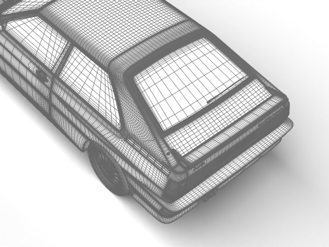Audi Quattro UR 20v 1980 3D-Modell