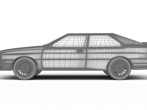 Audi Quattro UR 20v 1980 3D-Modell