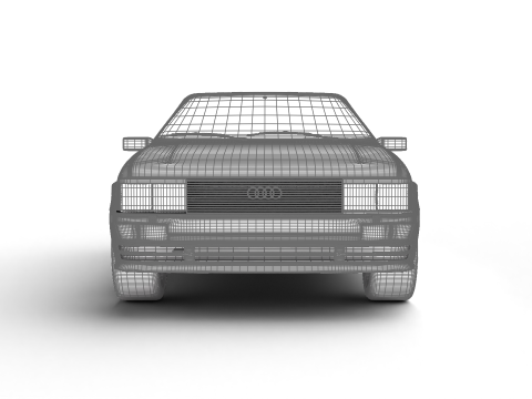 Audi Quattro UR 20v 1980 3D-Modell