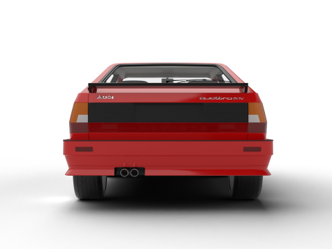 Audi Quattro UR 20v 1980 3D Model