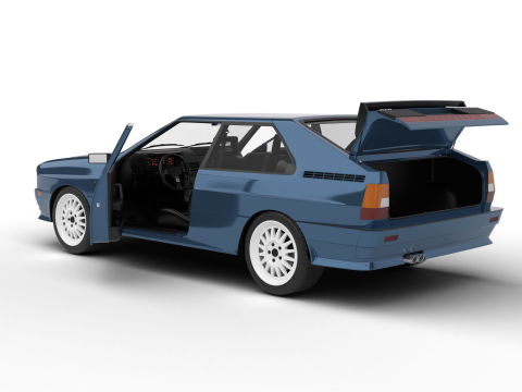 Audi Quattro UR 20v 1980 HQ Modello 3D