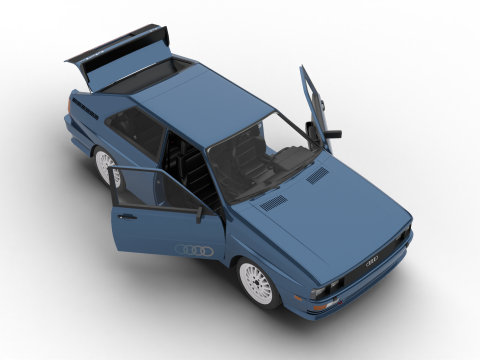Audi Quattro UR 20v 1980 HQ Modello 3D