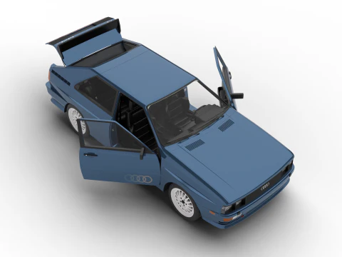 Audi Quattro UR 20v 1980 HQ Modelo 3D