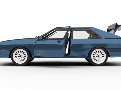 Audi Quattro UR 20v 1980 HQ Modello 3D