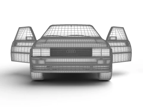 Audi Quattro UR 20v 1980 HQ Modelo 3D