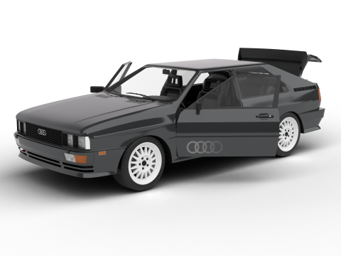 Audi Quattro UR 20v 1980 HQ 3D Model