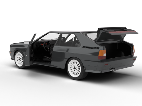 Audi Quattro UR 20v 1980 HQ 3Dモデル