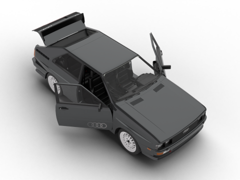 Audi Quattro UR 20v 1980 HQ 3Dモデル