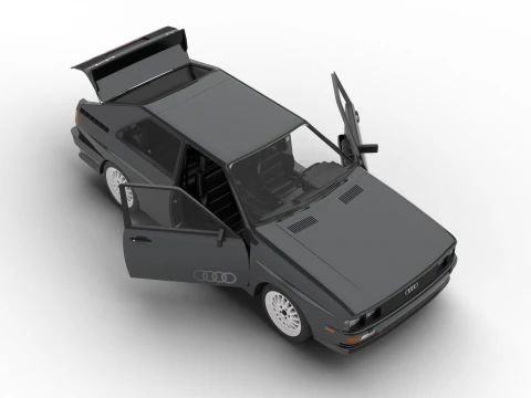 Audi Quattro UR 20v 1980 HQ 3D Model