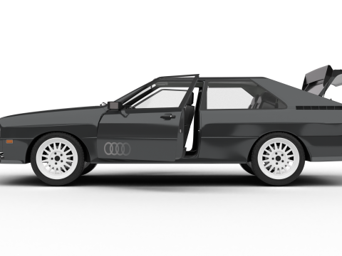 Audi Quattro UR 20v 1980 HQ 3Dモデル