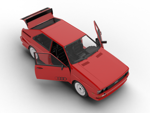 Audi Quattro UR 20v 1980 HQ 3D Model
