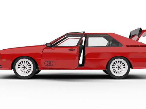 Audi Quattro UR 20v 1980 HQ 3D Model