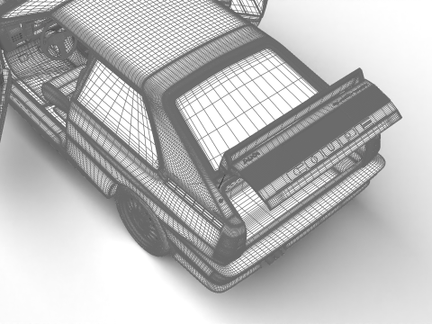 Audi Quattro UR 20v 1980 HQ 3D Model