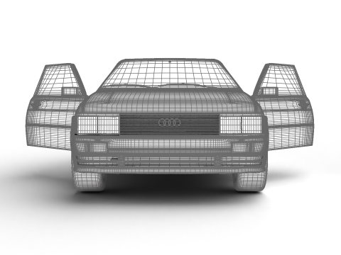 Audi Quattro UR 20v 1980 HQ 3D Model