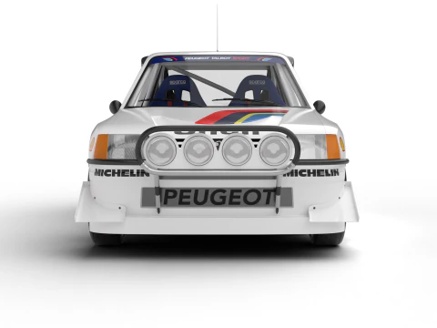 Peugeot 205 T16 Evo 2 Gruppe B 1986 3D Modell