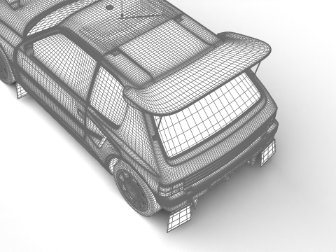 Peugeot 205 T16 Evo 2 Group B 1986 Model 3D