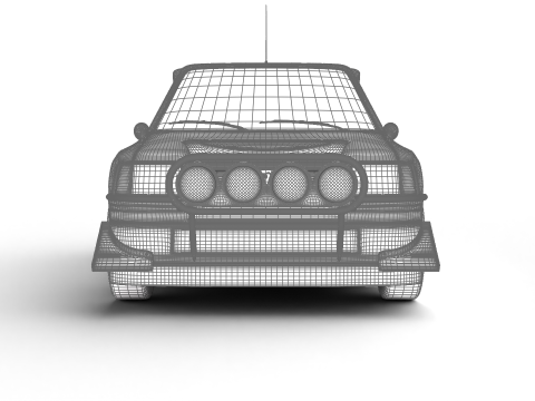 Peugeot 205 T16 Evo 2 Group B 1986 Model 3D