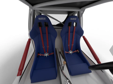 Peugeot 205 T16 Evo 2 Gruppo B 1986 HQ Modello 3D