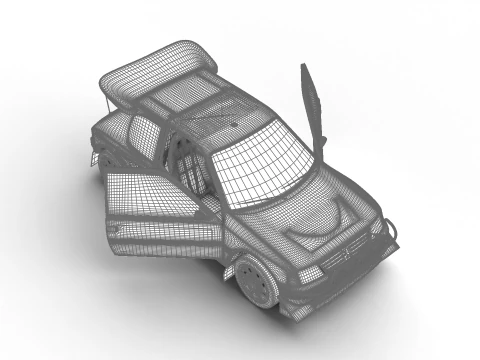 Peugeot 205 T16 Evo 2 Gruppo B 1986 HQ Modello 3D